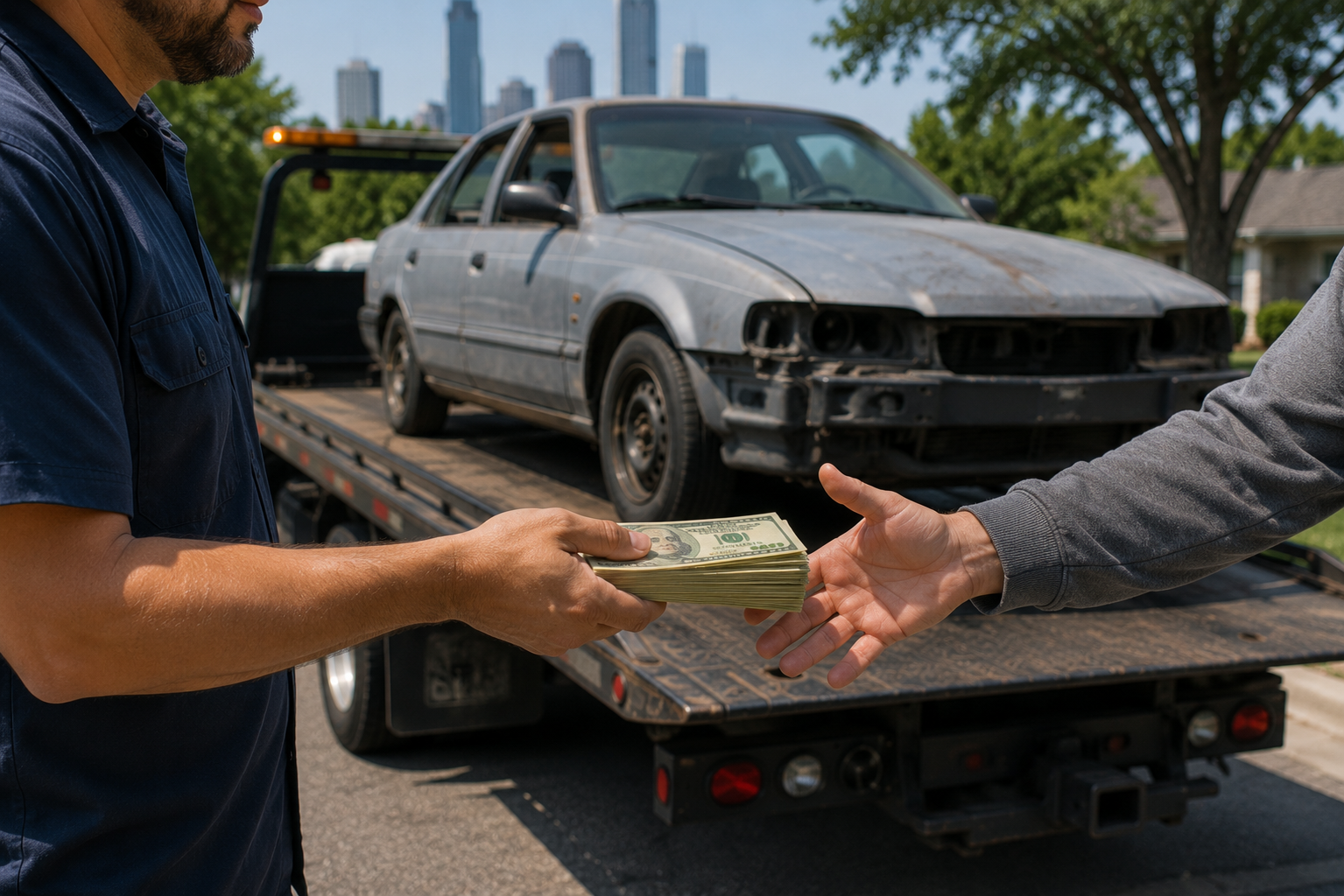 Junk Car Towing for Cash